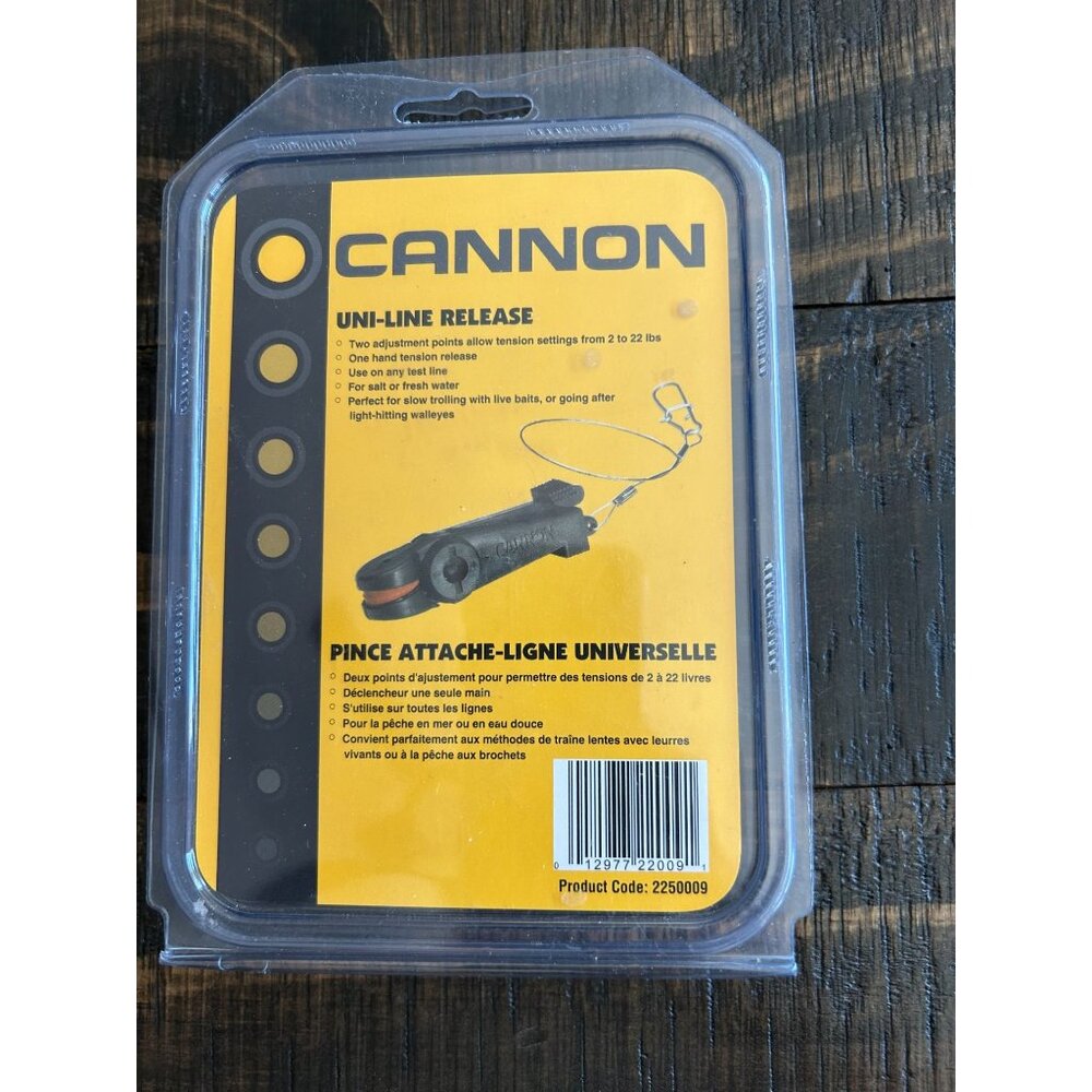 Cannon Uni-Line Release For Fishing 2-22 Lb Tension Settings